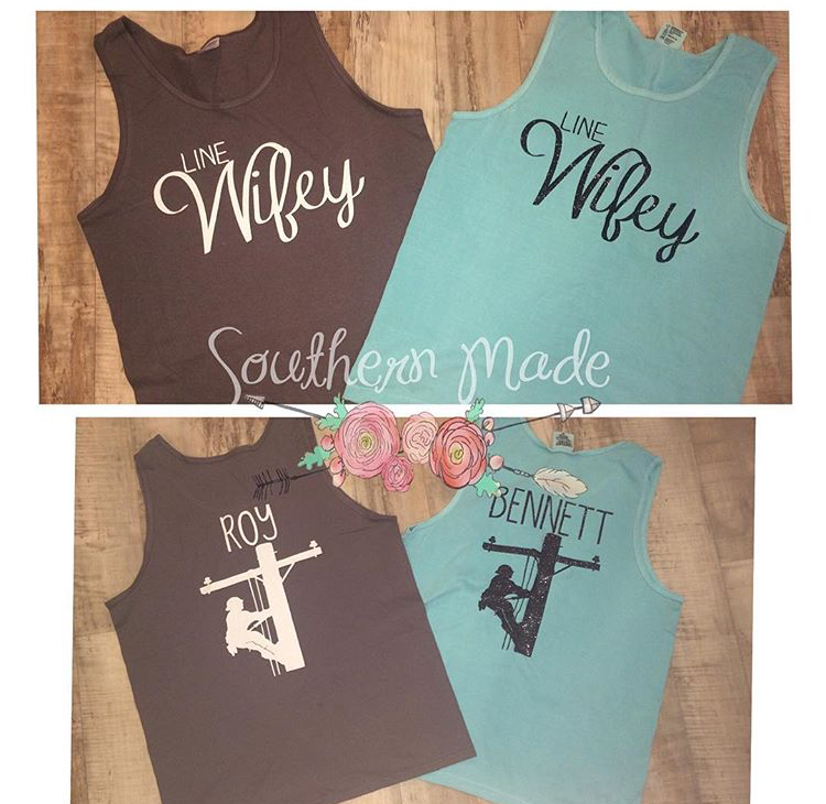 Line Wifey Tank - Unisex or Womens Fit - Choose All Colors
