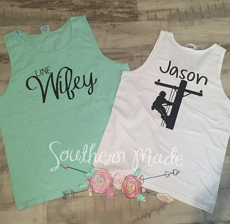 Line Wifey Tank - Unisex or Womens Fit - Choose All Colors