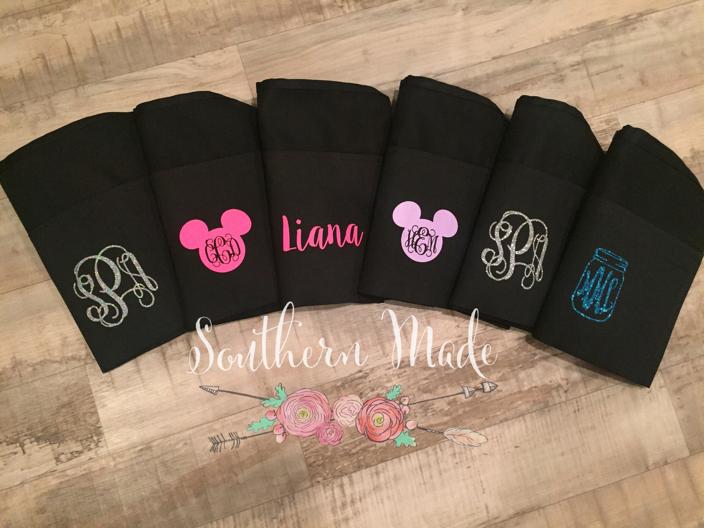 Monogrammed Waitress Apron - Choose Design & Font