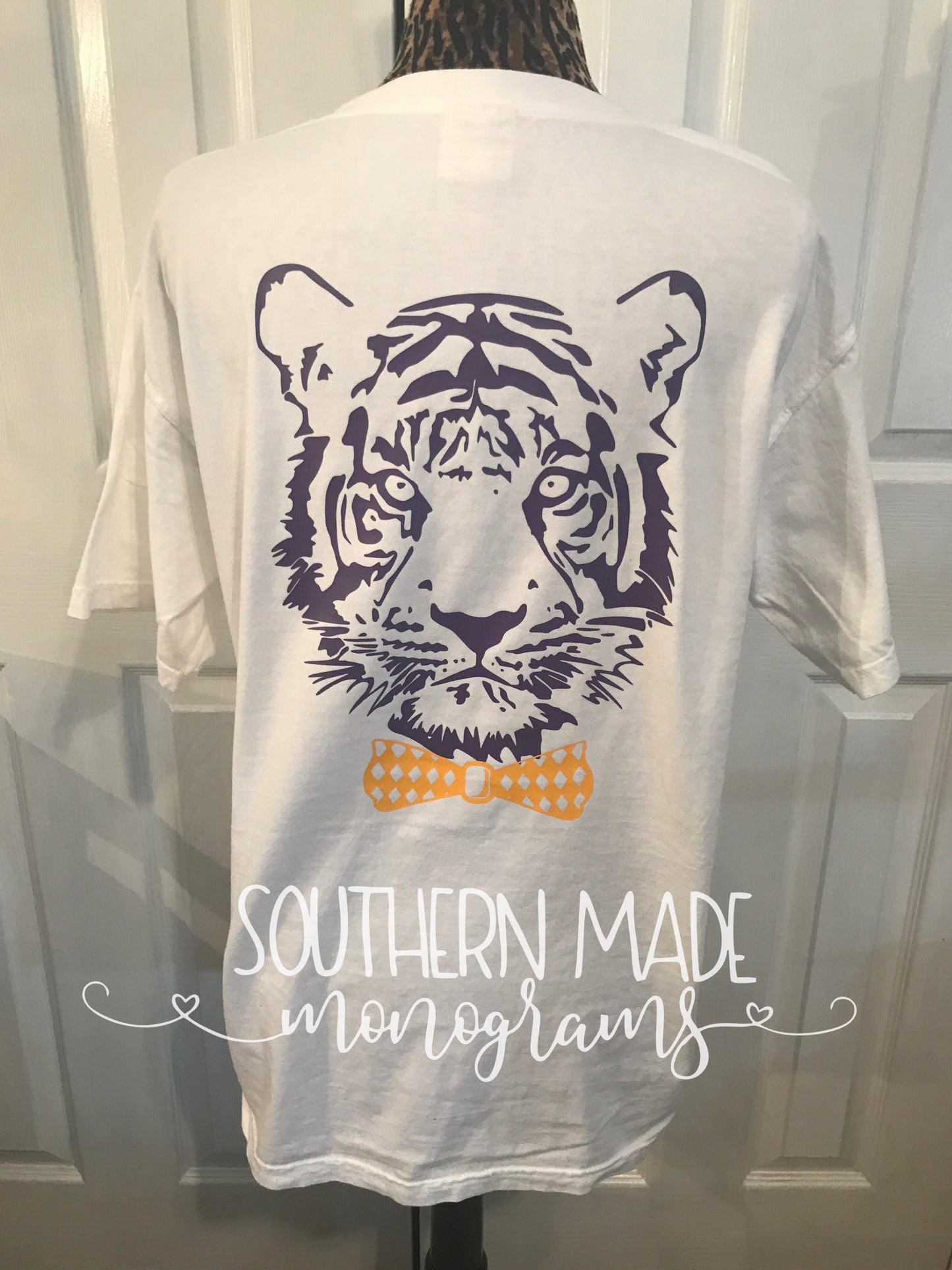 Tiger Head With Bow Tie - Short or Long Sleeve