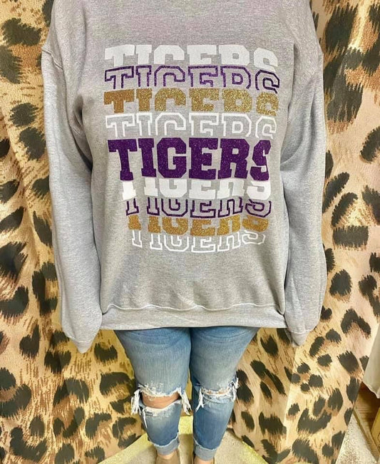 Tigers Stacked Sweatshirt