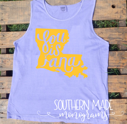 Louisiana - Comfort Colors Tank