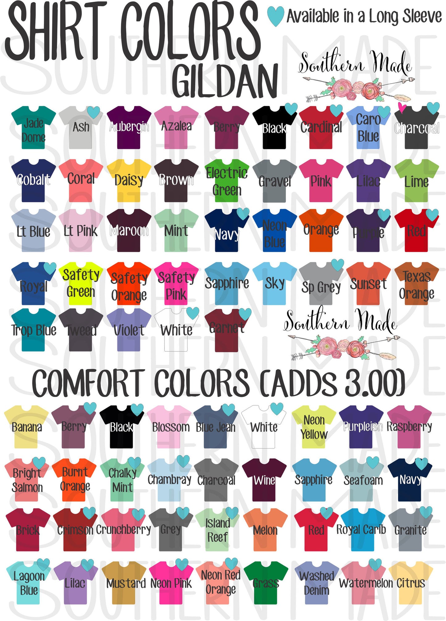 Monogrammed T Shirt - Design Large On Back and Pocket Area - Choose All Your Colors